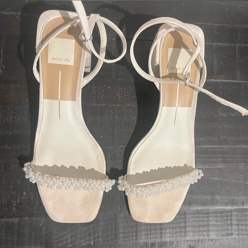 Dolce Vita Pearl Heels - Classic Bridal Shoe